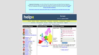 Find Hosts in Europe - HelpX
