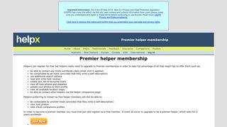 Premier helper membership - HelpX