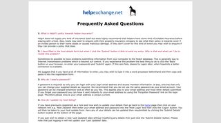Help Exchange FAQ's - HelpX