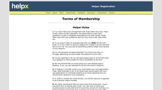 Membership Terms - HelpX