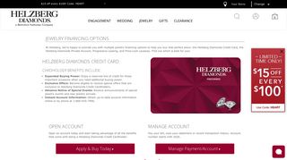 Credit Card | Customer Service | Helzberg Diamonds