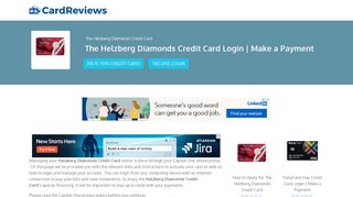 The Helzberg Diamonds Credit Card Login | Make a Payment