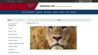 Staff - Henderson ISD
