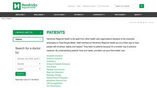 Patient Resources and Information | Hendricks Regional Health