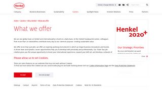 What we offer - Henkel
