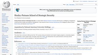 Henley-Putnam School of Strategic Security - Wikipedia