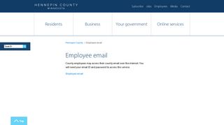 Employee email | Hennepin County