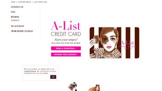 A-List Credit Card - Henri Bendel