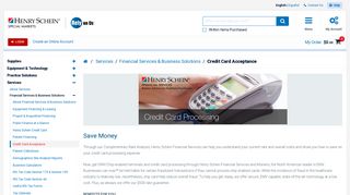 Credit Card Acceptance - Henry Schein Special Markets