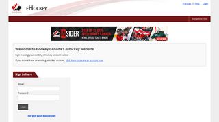 Ehockey Login - Hockey Canada - eHockey