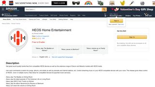 Amazon.com: HEOS Home Entertainment: Alexa Skills