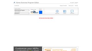 HEP2go - Exercise Editor