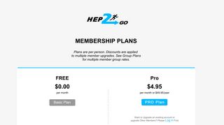 Sign Up - HEP2go - Build a HEP < Home Exercise Program>