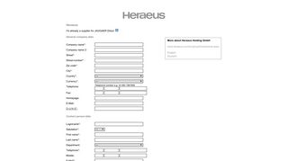 Heraeus - JAGGAER Direct