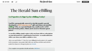 Sign up for eBilling | Durham Herald Sun