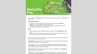 Herbalife Announcement - USA