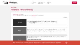 Herberger's Credit Card - Financial Privacy Policy - Comenity