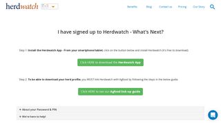 I have signed up to Herdwatch - What's Next?