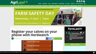 Register your calves on your phone with Herdwatch - Agriland.ie