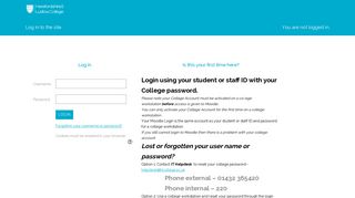 Herefordshire & Ludlow College - Moodle: Student HUB