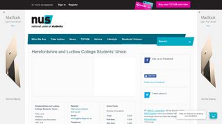 Herefordshire and Ludlow College Students' Union - NUS