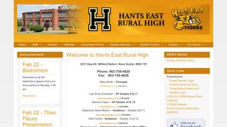Hants East Rural High: Home