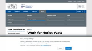 Work for Heriot-Watt | Heriot-Watt University