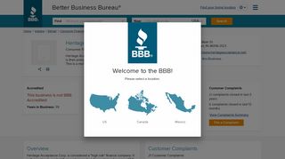 Heritage Acceptance Corporation | Better Business Bureau® Profile