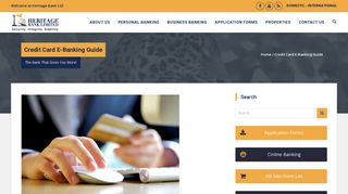 Credit Card E-Banking Guide – Heritage Bank