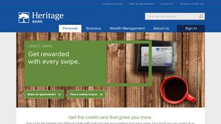 Credit Card Options for Residents in Washington or ... - Heritage Bank