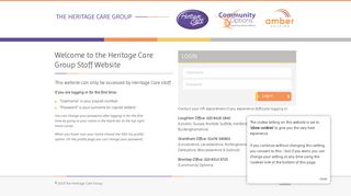 Heritage Care Group Staff Website