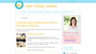 Family Cookbook | Heritage Cookbook