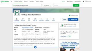 Working at Heritage Operations Group | Glassdoor