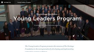 Young Leaders Program | The Heritage Foundation