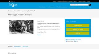 Products - HeritageQuest Online® - ProQuest