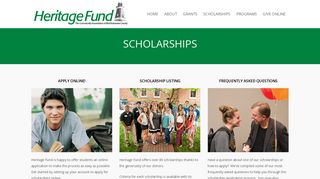 Scholarships - Heritage Fund
