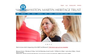 Aston Martin Heritage Trust. Login