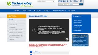 New Online Banking | Heritage Valley Federal Credit Union