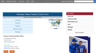 Heritage Valley Federal Credit Union - York, PA - Credit Unions Online