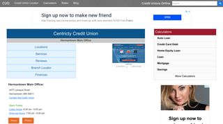 Centricty Credit Union - Hermantown, MN - Credit Unions Online
