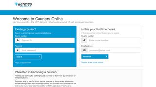 Hermes | Couriers Online - Home Page