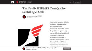 The Netflix HERMES Test – Netflix TechBlog – Medium