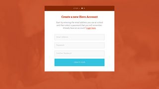 Create an account - Login | Hero