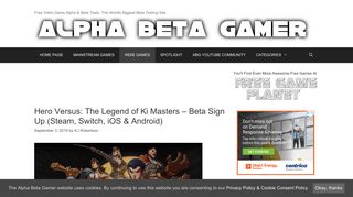Hero Versus: The Legend of Ki Masters – Beta Sign Up (Steam, Switch ...