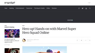 Hero up! Hands-on with Marvel Super Hero Squad Online - Engadget