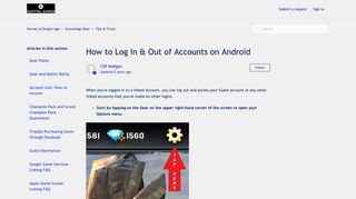 How to Log In & Out of Accounts on Android – Heroes of Dragon Age