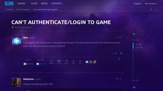 Can't authenticate/login to game - Technical Support - Heroes of ...
