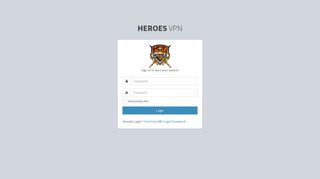 Heroes | Log in - Heroes VPN