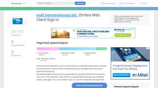 Access mail.heromotocorp.biz. Zimbra Web Client Sign In