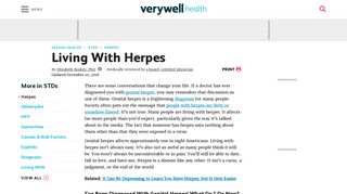 Living and Dating With Herpes - Verywell Health